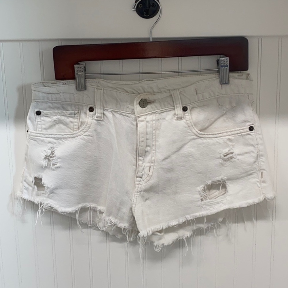 Denim & Supply Ralph Lauren White Jean Shorts